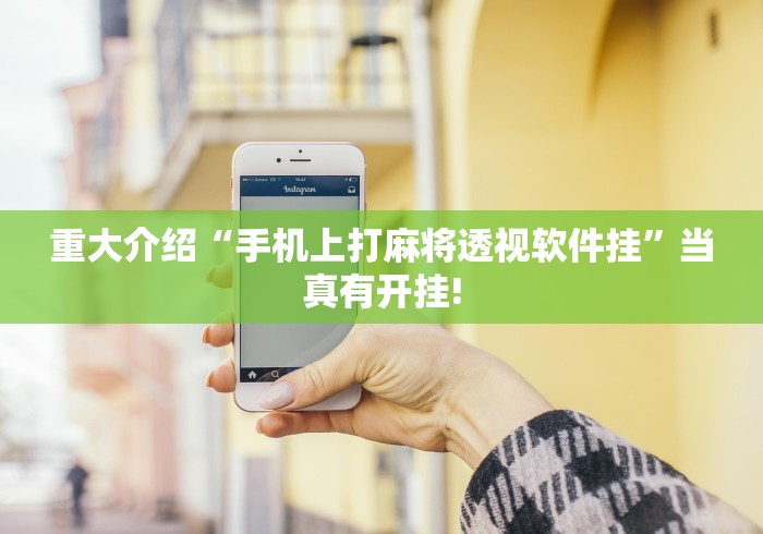 重大介绍“手机上打麻将透视软件挂”当真有开挂! 重大介绍“手机上打麻将透视软件挂”当真有开挂!