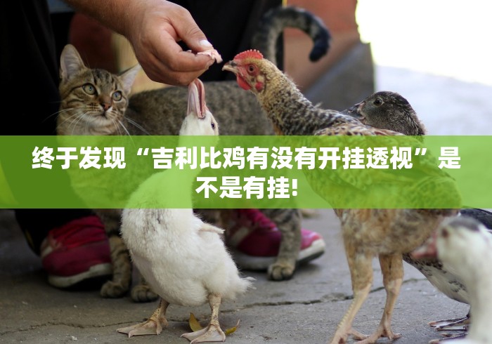 终于发现“吉利比鸡有没有开挂透视”是不是有挂!