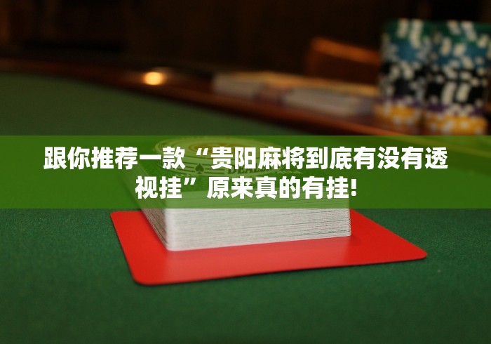 跟你推荐一款“贵阳麻将到底有没有透视挂”原来真的有挂! 跟你推荐一款“贵阳麻将到底有没有透视挂”原来真的有挂!