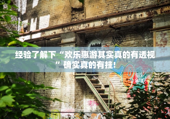 经验了解下“欢乐惠游其实真的有透视”确实真的有挂! 经验了解下“欢乐惠游其实真的有透视”确实真的有挂!