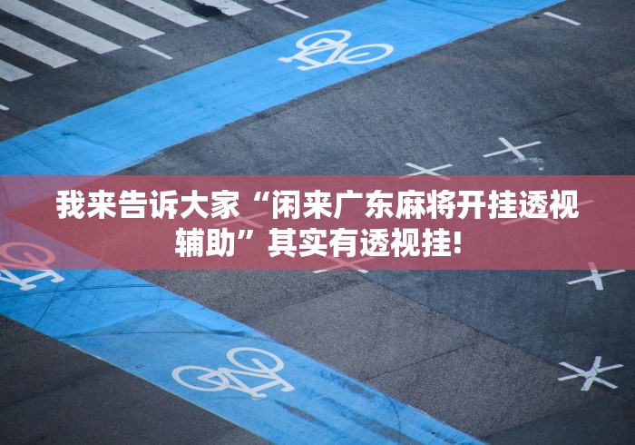 我来告诉大家“闲来广东麻将开挂透视辅助”其实有透视挂!