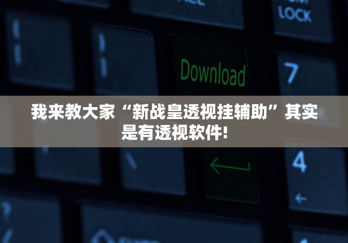 我来教大家“新战皇透视挂辅助”其实是有透视软件!