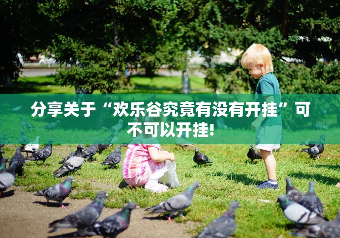 分享关于“欢乐谷究竟有没有开挂”可不可以开挂! 分享关于“欢乐谷究竟有没有开挂”可不可以开挂!